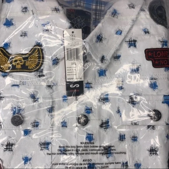 Imperious Men’s Distressed Patchwork Vest - Picture 6 of 6